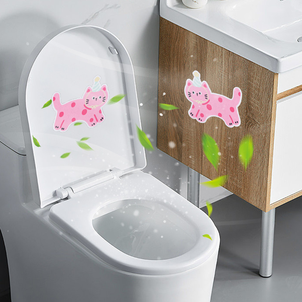1 / 3 Miếng Dán Khử Mùi Nắp Bồn Cầu - Hoạt Hình Dễ Thương Phòng Tắm Air Fresh Patch - Decal Trị Liệu Tủ Quần Áo - Bánh Ngọt Trang Trí Tường - Đa Phong Cách, Tự Dính, Chống Thấm Nước