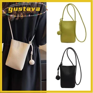Túi đeo chéo GUSTAVA, Túi đeo vai PU mềm nhẹ, Ví đựng tiền xu Mini chống nước dung tích lớn