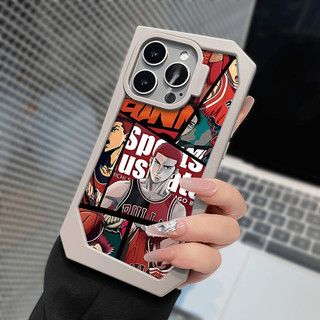 Vỏ Điện Thoại Hình Không Đều Cho iPhone 16 15 14 13 12 11 Slam Dunk Hanamichi Sakuragi Phim Hoạt Hình
