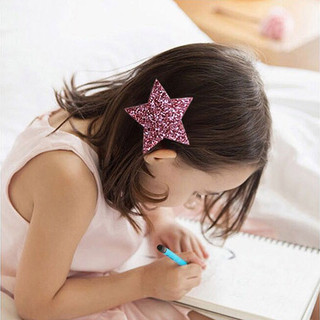 ❣Kẹp Tóc Vải nghệ thuật công chúa dễ thương trẻ em kẹp tóc ngôi sao năm cánh Sequins kẹp bên bé gái Phụ kiện tóc Phụ kiện tóc