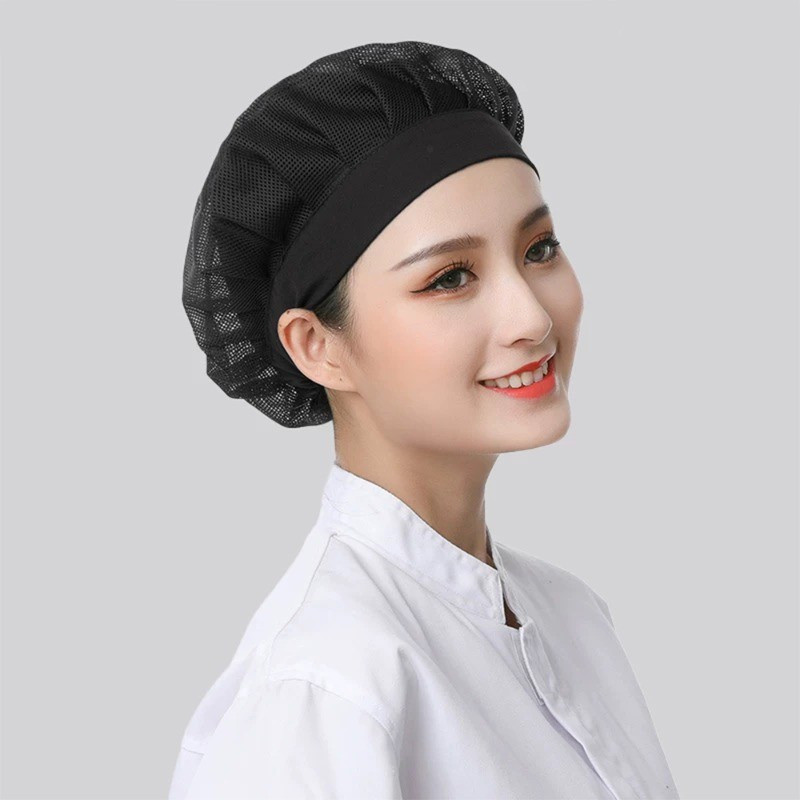 Mũ làm việc đầu bếp đa năng - Có thể điều chỉnh, lưới, thoáng khí, chống bụi - Nam nữ - Mũ chống bụi vệ sinh - Dành cho thợ làm bánh, sinh viên ẩm thực, công nhân sàn nhà máy