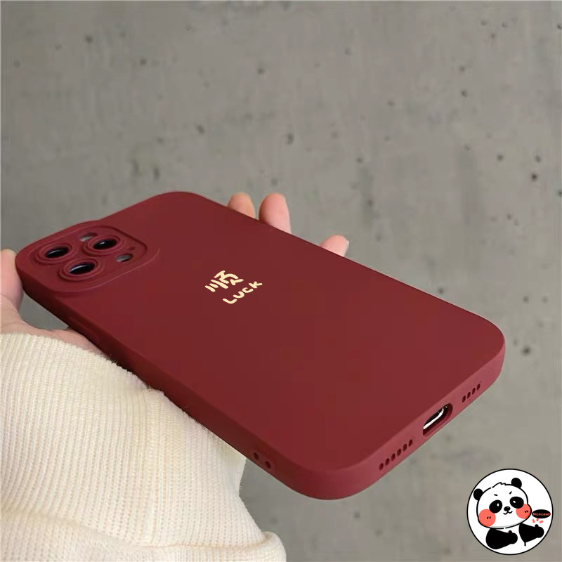 Vỏ Lễ Hội Năm Mới Cho Realme GT8 GT7 GT 7T Pro Neo 7 SE 7X Note 70 70T 60 60X P3 P2 Pro P1 Tốc Độ 5G 4G Vỏ Bảo Vệ Camera Ống Kính Màu Đỏ Sang Trọng Dễ Thương Vỏ Điện Thoại Mờ Mềm