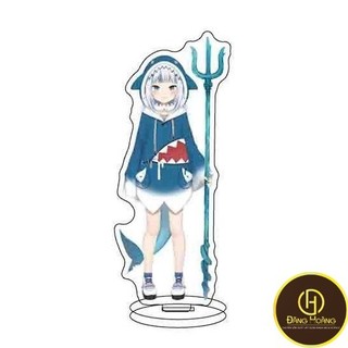 Mô Hình Standee GAWR GURA Vtuber HOLOLIVE anime chibi streamer mica để bàn trang trí góc học tập bàn làm việc DH