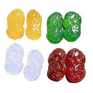 Mã Não Chalcedony Pixiu Vòng Tay Mặt Dây Chuyền Tua Hàng Hóa