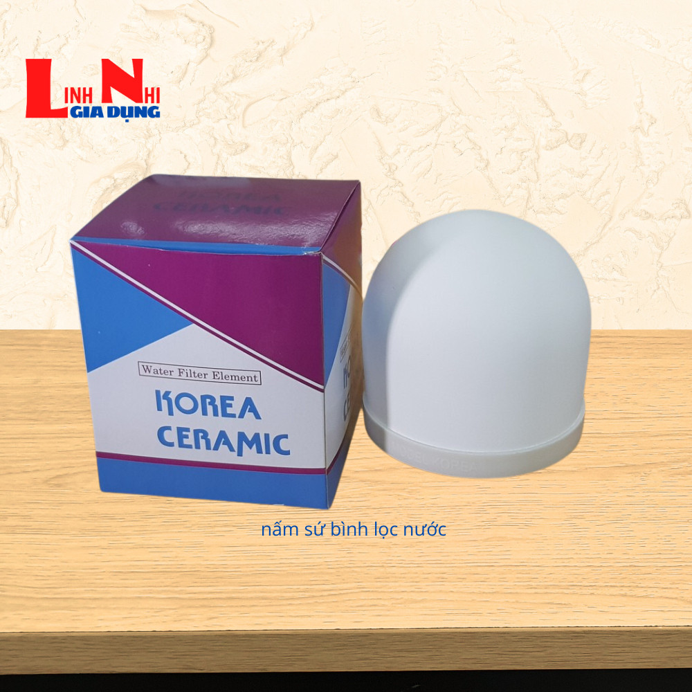 Bộ phụ kiện 2 món bình lọc nước gia đình( nấm sứ, lõi lọc) bình lọc 16 đến 23 lít các hãng