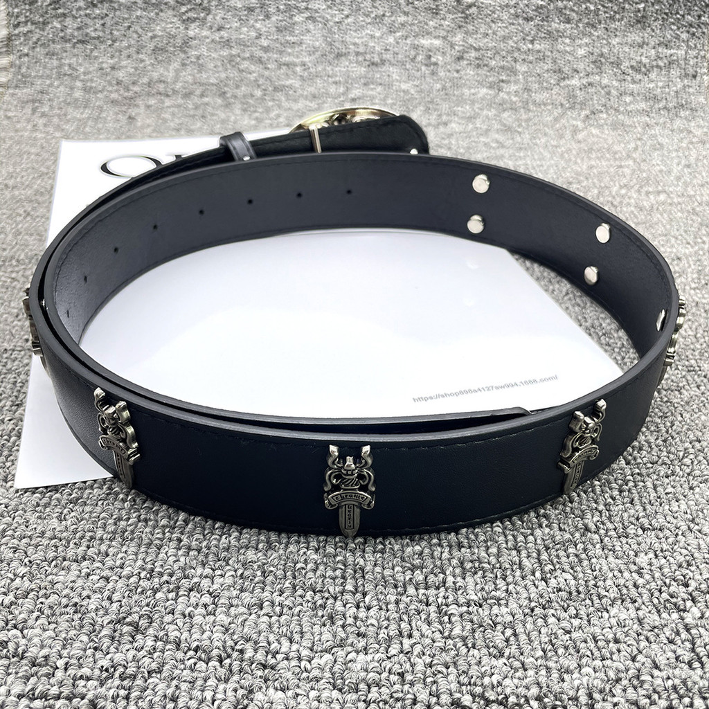 Crow CH Cross Rivet Belt Nam Kim Loại Rỗng Quần Thắt Lưng Nữ Thánh Kiếm ...
