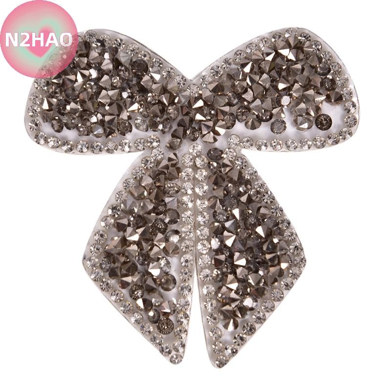 N2hao Kim Cương Giả Nơ Thêu Miếng Dán Sắt May Pha Lê Đính Cho Quần Jean n