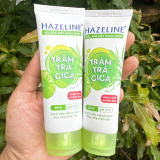 Set 3 Tuýp Sữa Rửa Mặt Haze line Tràm Trà Rau Má 40g/tuýp (Hàng khuyến mãi)