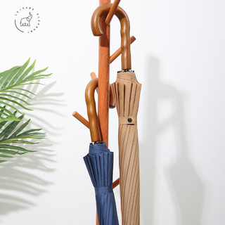 Ô Tự Động 120cm Màu Trơn, Tay Cầm Dài, Chống Gió Mạnh Cho Nam