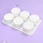 Khuôn làm bánh Mousse 3D bằng silicon cấp cc với 6 khoang Dụng cụ làm bánh thủ công Thích hợp để nướng sô cô la tráng miệng