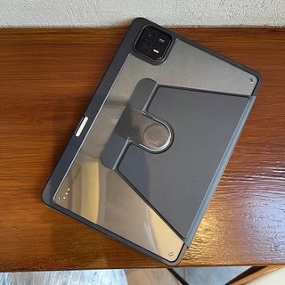 Ốp lưng Acrylic xoay cho Xiaomi Pad 7 7Pro 11.2 inch 2024 5 6 6S Pro Poco Pad12.1 Redmi Pad Pro 12.1 Pro 5G 12.1 SE 8.7 11 Pad10.61 Vỏ thông minh chống sốc có khe cắm bút