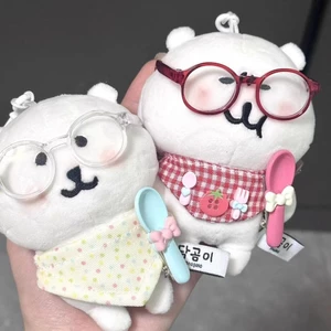 Bộ kính yếm trang trí hình gấu tự cười 13cm dễ thương Bộ đồ trẻ em cà chua 10cm dễ thương Bộ khăn nước bọt wcin