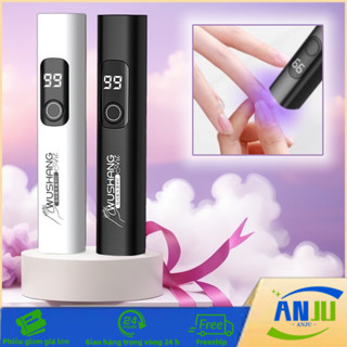Đèn UV Móng Tay Mini Cầm Tay, Màn Hình LCD Hiển Thị, Đèn Sưởi Đầu Móng Tay