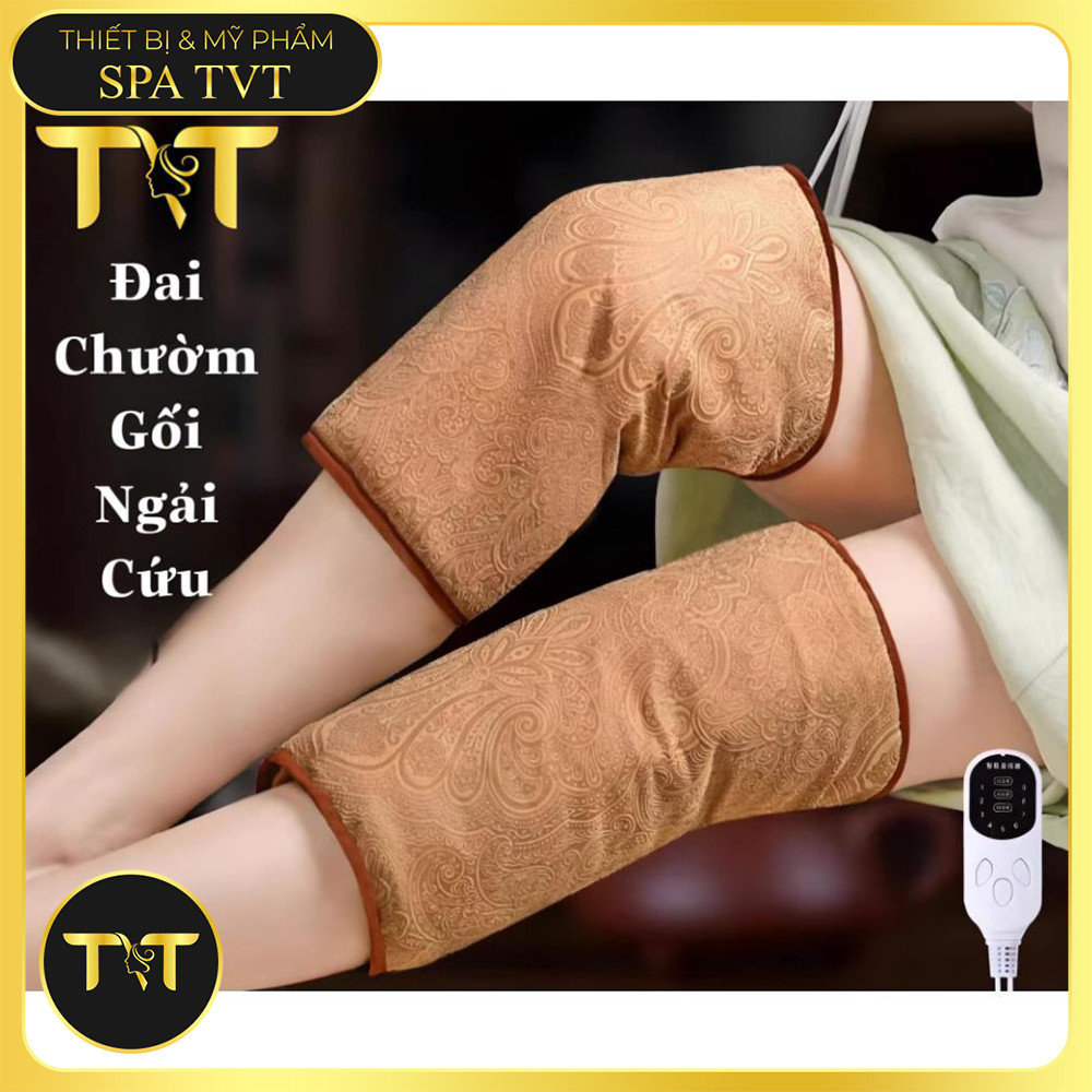 ĐAI GỐI ĐÁ MUỐI TVT, ĐAI GỐI NGẢI CỨU TVT – CHƯỜM NÓNG ĐẦU GỐI, HỖ TRỢ THƯ GIÃN VÀ GIỮ ẤM KHỚP GỐI