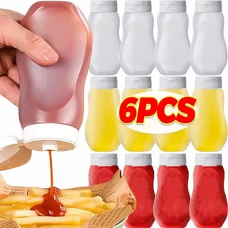 Chai Bóp Nước Sốt - Hộp Đựng Salad Chống Rò Rỉ - Hộp Gia Vị Sốt Cà Chua Nhà Bếp Có Nắp