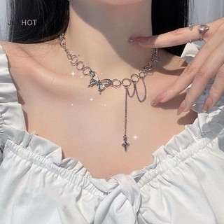 Julyhot Bạc Choker Mặt Dây Chuyền Vòng Cổ Nữ Quà Tặng Vòng Cổ Ánh Sáng Sang Trọng Punk Hình Học Ngọt Ngào Mát Xương Đòn Dự Tiệc Cổ Món Quà Trang Sức Massivedeals
