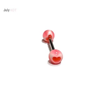 Julyhot 1 Chiếc Thép Titan Nhiều Màu Sắc Lưỡi Móng Tay Xuyên Cơ Thể Đinh Xuyên Trang Sức Cơ Thể Cho Nữ Quà Tặng Nhẫn Lưỡi Massivedeals