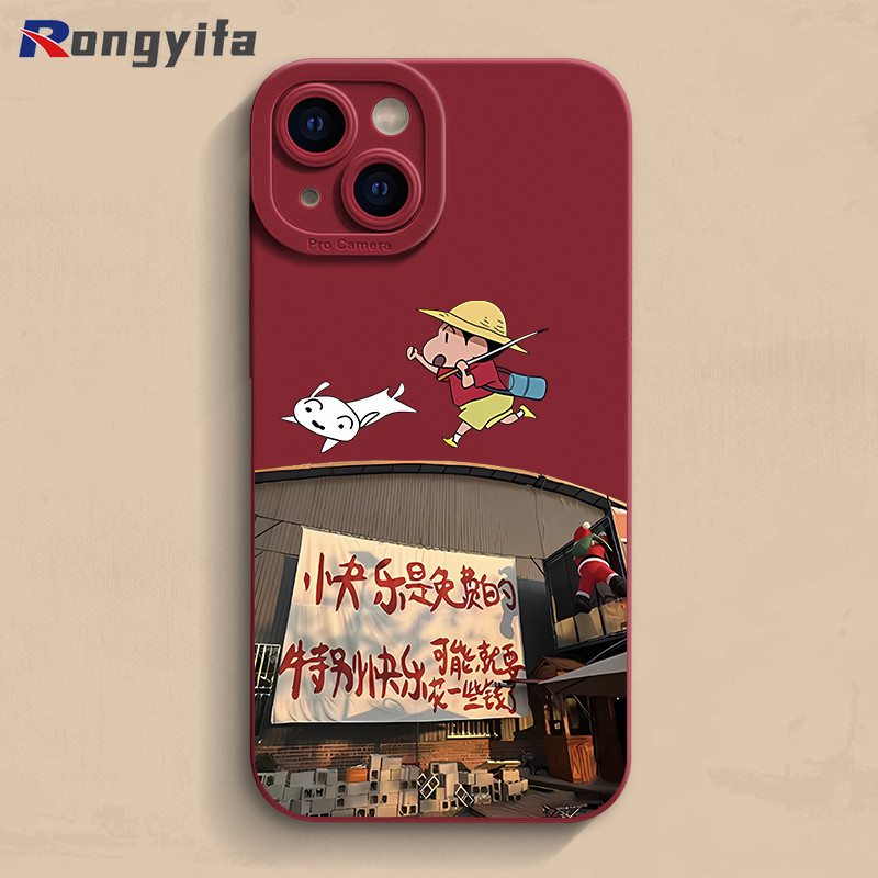 Ốp Điện Thoại Crayon Shin-chan Dễ Thương Cho Realme GT7 Pro GT6 GT 6T Neo 7 6 SE GT5 Pro GT2 GT Neo 5 SE 3 2 Pro 5G Vỏ Phim Hoạt Hình Bảo Vệ Ống Kính Chó Vỏ Mềm Chống Sốc