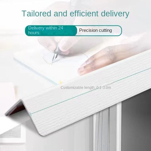 Pvc Yang Góc Cạnh Đóng Dải Ngói l Nhựa Đóng Dải Trang Trí Cạnh Niêm Phong Dải Cửa Sổ Tự Dính Chống Va Chạm Góc Bảo Vệ
