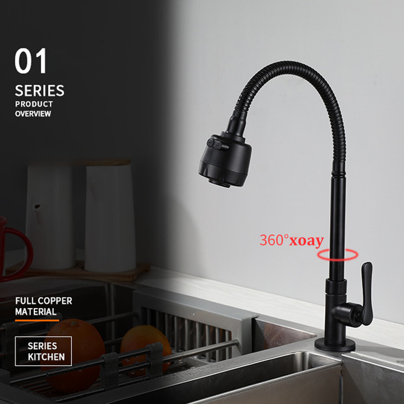 Vòi Rửa Chén Lạnh Inox 304 Cao Cấp-Vòi Rửa Chén Bát Inox 304,Áp dụng cho cả hai bồn rửa cùng một lúc