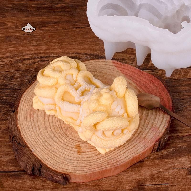 Maybest 3D Khuôn Silicon Dễ Thương Máy Làm Đá Sư Tử Cấp Thực Phẩm Khuôn Tái Sử Dụng Gia Đình Cà Phê Đá Nhà Bếp Kẹo Sô Cô La Pudding Bánh Mousse {VN}
