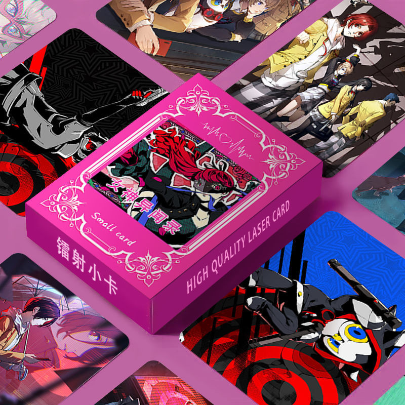 Bộ thẻ Mini Persona 5 Ren Amamiya (Joker) LOMO – 50 cái / hộp, Thẻ sưu tập không phản hồi, Anime Merch