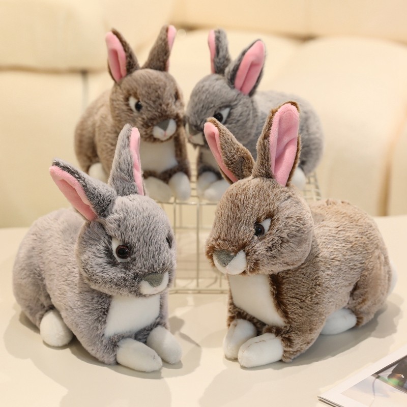 Rytanda Kawaii Thỏ Gối Đồ Chơi Mô Phỏng Dễ Thương Thỏ Sang Trọng Đồ Chơi Mềm Đầy Động Vật Búp Bê Trẻ Em Đồ Chơi Nhẹ Nhàng Gối Ngủ Quà Tặng Sinh Nhật Giáng Sinh