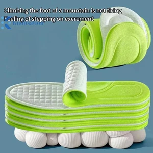 Kudosation 2 Chân Chỉnh Hình Đế Giày Chạy Mềm Nhớ Bọt Đế Cho Giày Nam Nữ Khử Mùi Thấm Hút-Áo Massage Thể Thao Đế