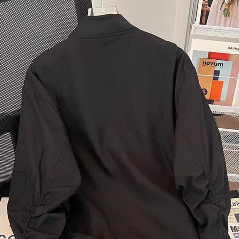 Áo Bomber Gió Con Thoi KCloset Áo Khoác Dù 2 Lớp Dày Dặn Dáng Rộng Nam Nữ NA444