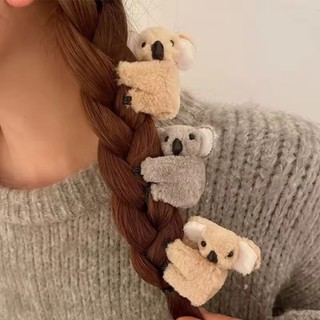 [Thời trang] Kẹp móng vuốt tóc Koala sang trọng siêu mềm | Kẹp Tóc Side Bangs Cho Bé Gái, Phụ Kiện Tóc Thời Trang 1 / 2 / 4 Gói Có Túi Bảo Quản