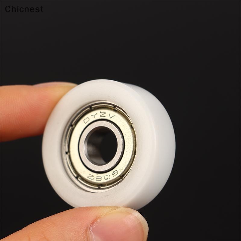 [Chc] 1 Cái 608 ZZ 8 * 30 * 10mm POM Nylon Vòng Loại Con Lăn POM Bọc 608ZZ Vòng Bi Ròng Rọc Bánh Xe Nhựa Ròng Rọc [VN]
