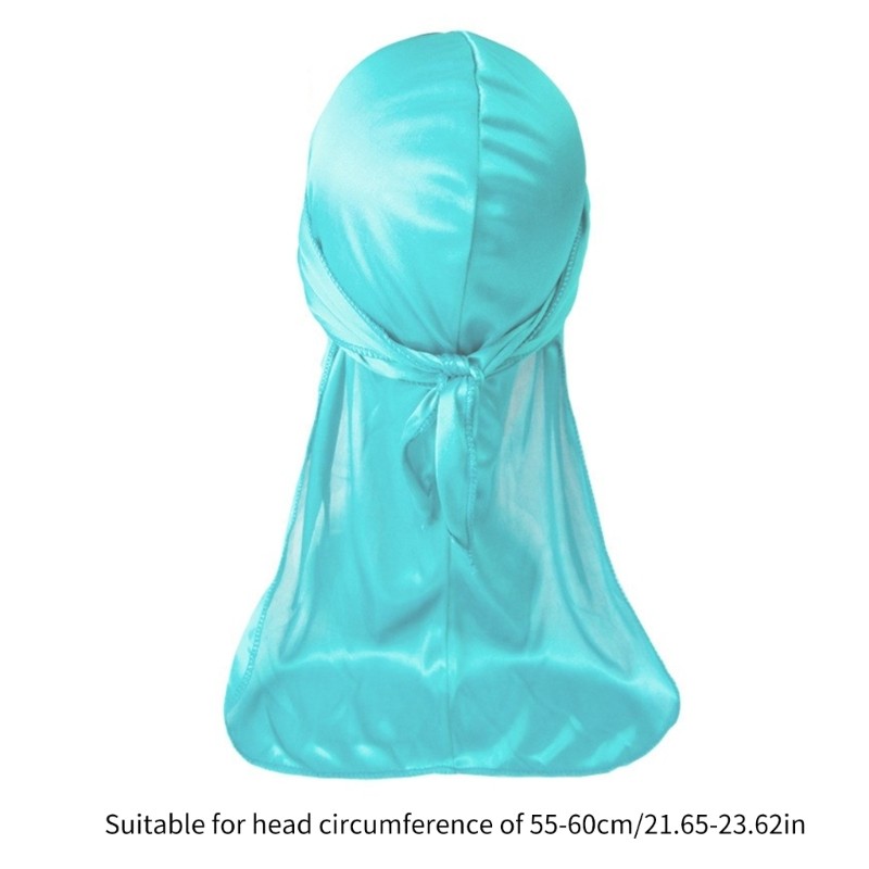 Bầu Trời Đuôi Dài Headwrap Durag Mũ Cho Nam Nhanh Khô Khăn Trùm Đầu Mũ Cho Dreadlocks