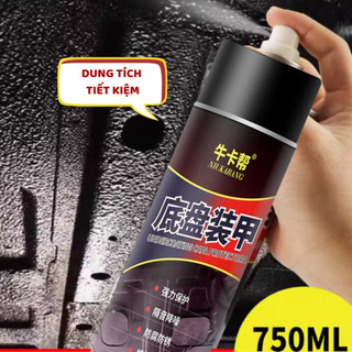 Sơn Phủ Gầm Cao Su Non Sơn Xịt Gầm Xe Ô Tô Chống Ồn Rỉ Sét Xịt Tay Khung Gầm Xe Hơi 750ml NGÓI HOME - SG01