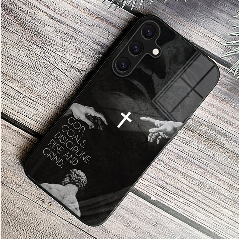 Chúa Giêsu Chúa Kitô Câu Kinh Thánh Thánh Thánh Vịnh 01 Kính Cường Lực Ốp Lưng Điện Thoại Samsung Galaxy A11 A14 A20 A30 A22 A32 A33 A34 A40 A42 A51 4G A52 A53 A54 A70 A71 A72 A73 5G Cover