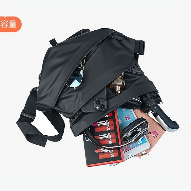 Nhật Bản Dạo Phố Túi Messenger Nam Chức Năng Bưu Thiếp Ba Lô Đi Xe Đạp Dung Tích Lớn Một Vai Thể Thao Ngực Túi Nam