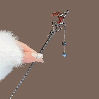 Mẫu mới phong cách Trung Quốc - Kẹp tóc mặt trăng màu ngọc, phù hợp để cuộn tóc và làm phụ kiện đội đầu