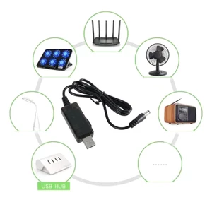 Cáp chuyển đổi đầu nối lỗ tròn BTM USB sang 8 DC-Jack USB DC5 9 Dây bước lên