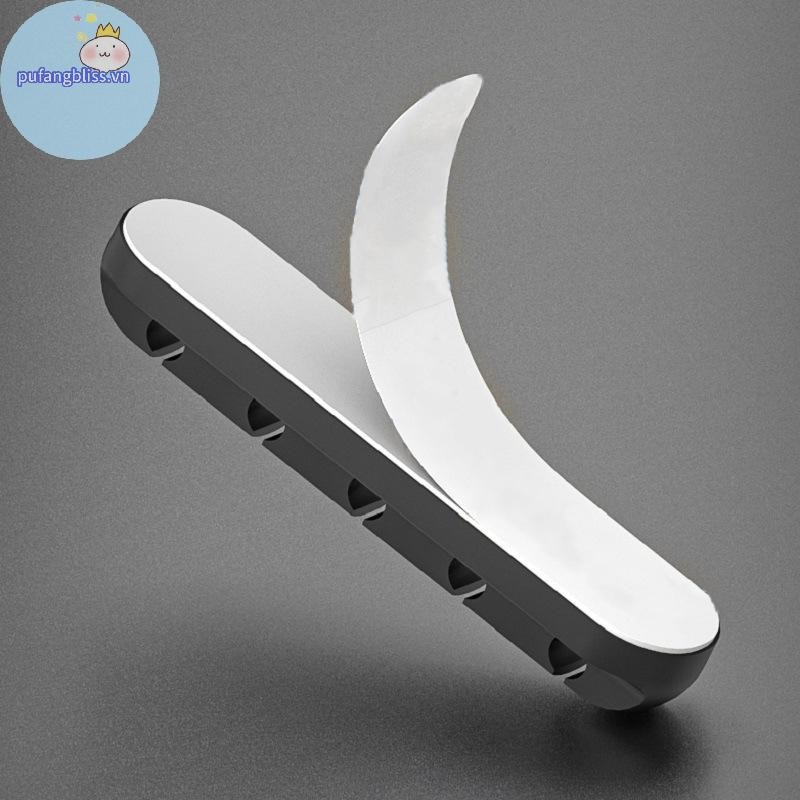 Pufangbliss Cáp Tổ Chức Quản Lý Dây Giá Đỡ Cáp USB Linh Hoạt Cuộn Dây Kẹp Silicon Nhỏ Cho Bàn Phím Chuột Bảo Vệ Tai Nghe VN