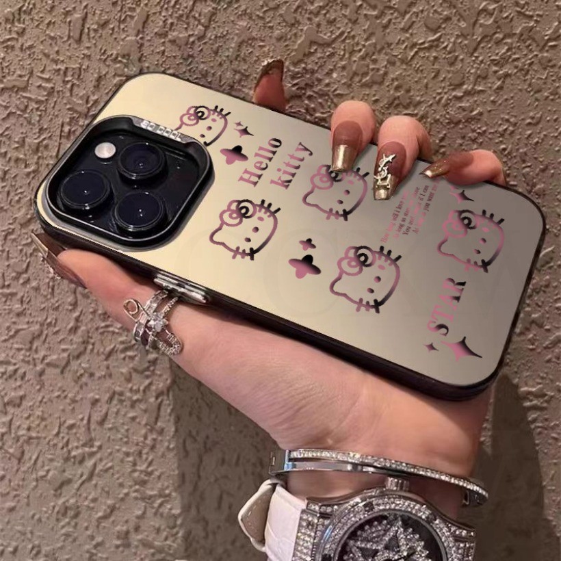 Ốp điện thoại Cat Girl họa tiết dễ thương cho Samsung A06 A16 A03 A04 A05 A03S A04S A05S A12 A13 A14 A15 A20 A21S A50 A50S Vỏ bảo vệ màu bạc xốp