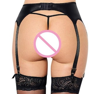 PANPIA-Nữ Kim Loại Gợi Cảm Giả Da Cao Su Garter Dây Treo Với HEVN