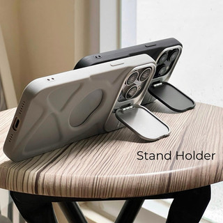 Giá đỡ bảo vệ camera mới Vỏ điện thoại silicon chống sốc tương thích với iPhone 16 Pro MAX 15 14 13 12 11 Pro MAX 14Plus 15plus 16plus 11pro có vỏ mềm từ tính