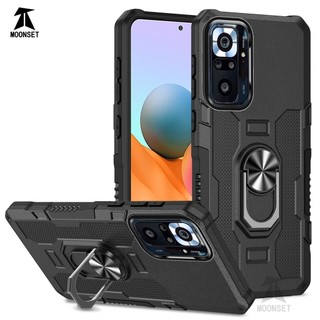 Dành Cho Redmi Note 10 Pro 4G / 10s 4G / POCO M5s Ốp điện thoại PC Cứng Mặt Sau TPU Mềm Cạnh Bảo Vệ Camera Giá Đỡ Nhẫn Chân Đế Chống Sốc Mỏng Vỏ