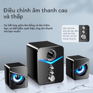 Sada Máy Tính Âm Thanh Máy Tính Để Bàn Đa Năng Loa Nhỏ Có Dây Loa Siêu Trầm Để Bàn