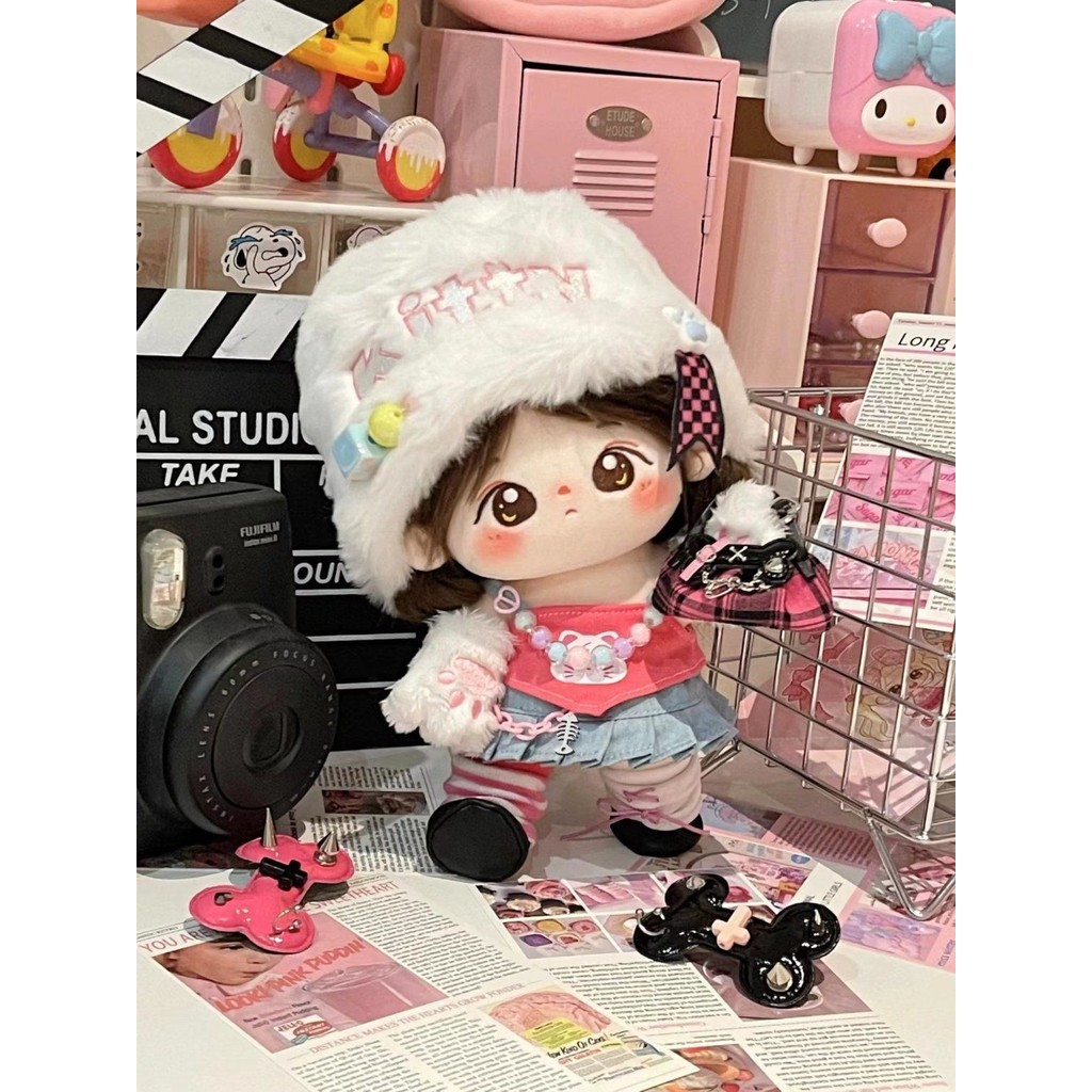 20cm Cotton Búp Bê Nóng Bé Gái Phù Hợp Với Quần Áo Bé Gái Búp Bê Dễ Thương Quần Áo Búp Bê Trang Điểm Thuộc Tính