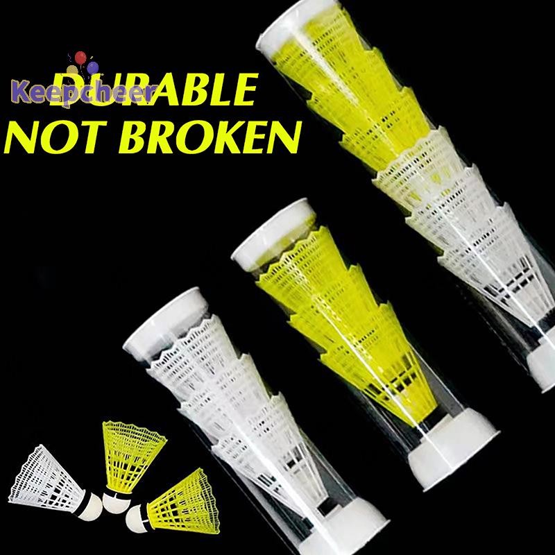 [Keepcheer] 1 CÁI Cầu Lông Nhựa Cầu Lông Vàng Trắng Học Sinh Cầu Lông Nylon [Mới]