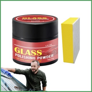 Bột đánh bóng thủy tinh Bột làm sạch thủy tinh Tự động tẩy vết xước cho kính chắn gió bên cửa sổ đánh bóng caudeyvn