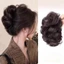 AWNGD Đuôi ngựa gợn sóng, Kẹp móng vuốt phong cách xoăn hoa Bud Bun trong bộ tóc, Tóc giả lông tơ tổng hợp tự nhiên