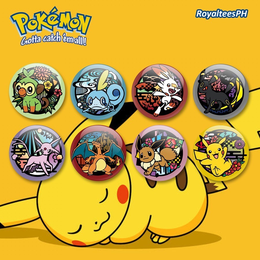 [ PIN ] Pokemon Button Pins / Badge - Size To 58mm - Ghim Anime Hình ...