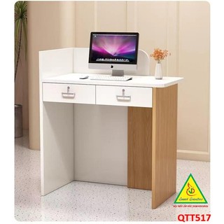 Bàn thu ngân, lễ tân, tính tiền gỗ MDF QTT517 (không đèn ) - NỘI THẤT LẮP RÁP VIENDONGADV