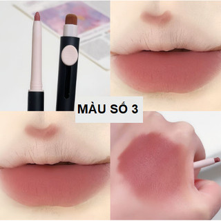 Son lì thương hiệu Amy's Diary, có 1 đầu son và 1 đầu cọ tán son, siêu tiện lợi đem đi làm, đi chơi